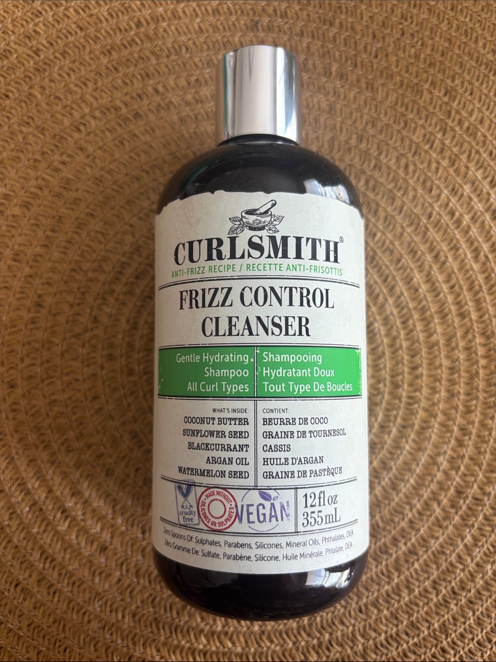 CurlSmith Frizz Control Cleanser Gentle Hydrating Shampoo - NEVER USED